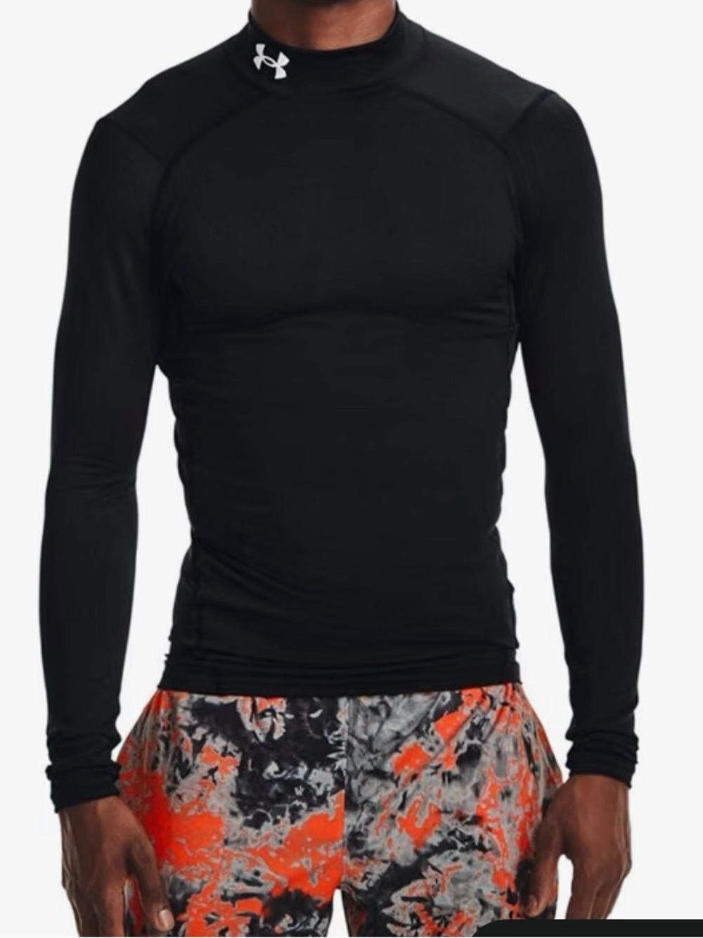 Under Armour Men’s Black Long-Sleeve Compression coldgearTop